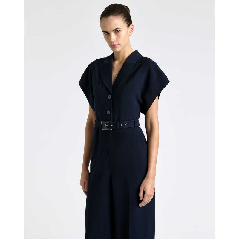 Cue Viscose Twill Wide Leg Jumpsuit image number 3
